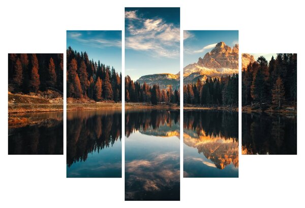 Kép - alpesi, olaszország, dolomitok, Antorno (150x105 cm)