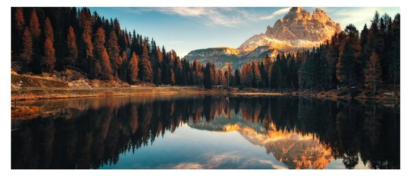 Kép - alpesi, olaszország, dolomitok, Antorno (120x50 cm)