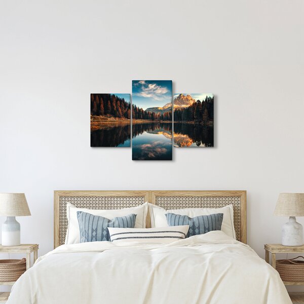 Kép - alpesi, olaszország, dolomitok, Antorno (90x60 cm)