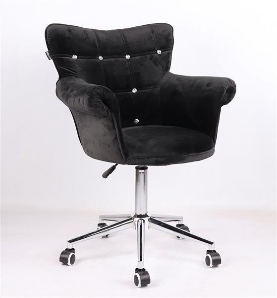 HR804CK Fekete modern velúr szék