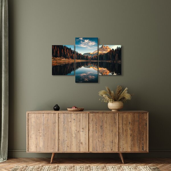 Kép - alpesi, olaszország, dolomitok, Antorno (90x60 cm)