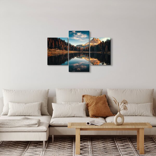 Kép - alpesi, olaszország, dolomitok, Antorno (90x60 cm)