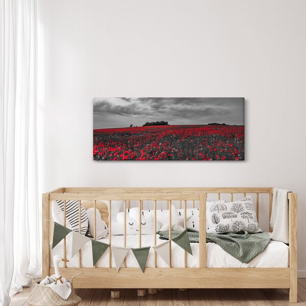 Pipacsos kép (120x50 cm)