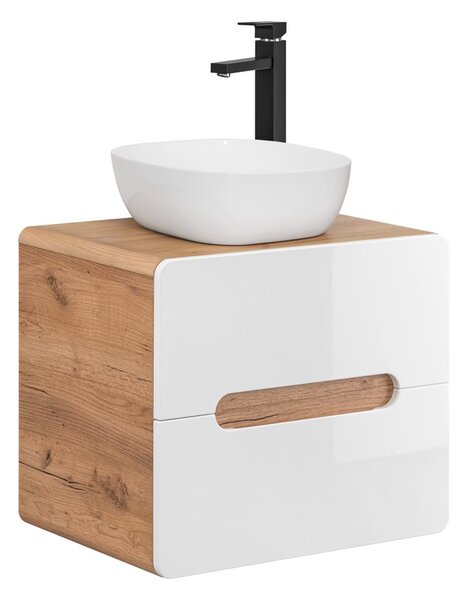 Fürdőszoba szekrény mosdóval ARUBA White U60/3 | 60 cm