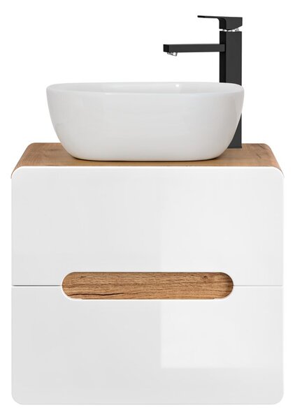 Fürdőszoba szekrény mosdóval ARUBA White U60/3 | 60 cm