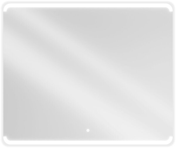 Mexen Nida 120 x 100 cm-es, 6000K LED megvilágítású fürdőszobai tükör, páravédő - 9806-120-100-611-00