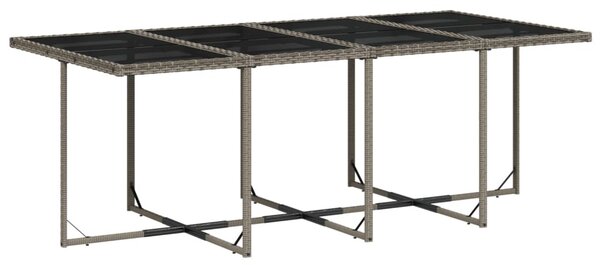 13 részes szürke polyrattan kerti ülőgarnitúra párnákkal