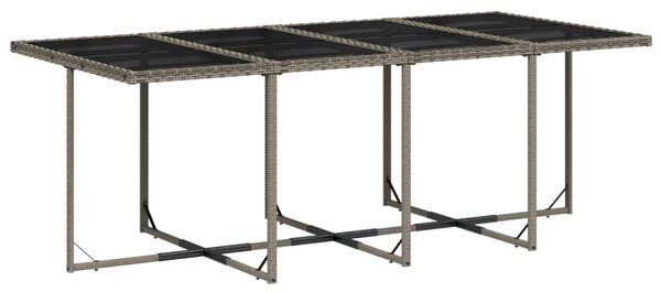 13 részes szürke polyrattan kerti ülőgarnitúra párnákkal