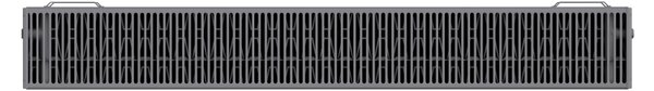 Mexen CF33, lapos radiátor 900 x 1000 mm, oldalsó csatlakozás, 3001 W, antracit, W433F-090-100-66