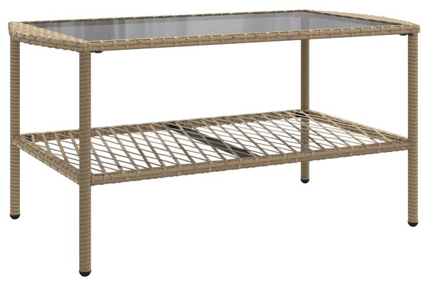 4 részes bézs polyrattan kerti ülőgarnitúra párnákkal