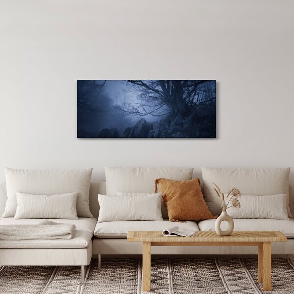 Egy sötét erdő képe (120x50 cm)