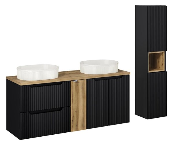 Fürdőszobagarnitúra NOVA Black 140/1