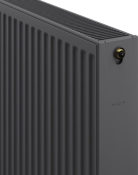 Mexen CV22, panelradiátor 600 x 800 mm, alsó csatlakozás, 1322 W, antracit, W622-060-080-66