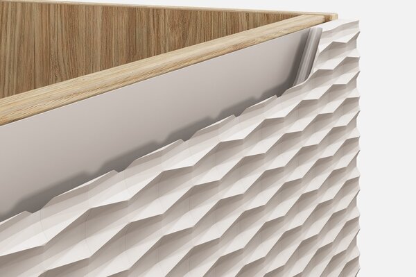 Mosdókagyló alatti szekrény OCEAN Beige 82-60-2S | 60 cm