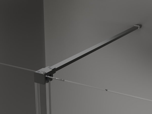 Mexen Velar, tolózuhanyajtó nyitáshoz 90 cm, 8 mm átlátszó üveg, polírozott grafit, 871-090-000-01-95