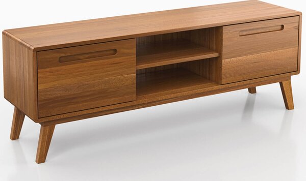 AMI bútorok Beskid bükk fa TV szekrény, rusztikus tölgy, szélesség 155 cm