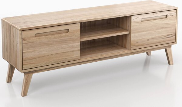 AMI bútorok Beskid bükk fa TV szekrény, natúr bükk, szélesség 155 cm