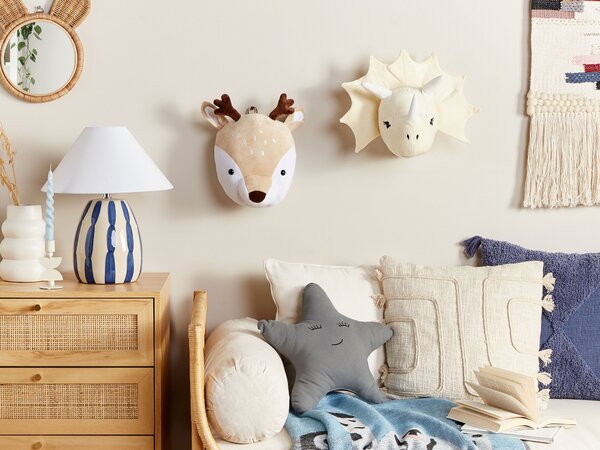 Gyerekszoba fali dekoráció Szarvas BAMBI 30 cm Bézs