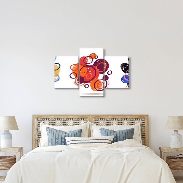 Színes körök képe (90x60 cm)