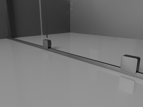 Mexen Velar, tolózuhanyajtó nyitáshoz 130 cm, 8 mm-es matt üveg, polírozott grafit, 871-130-000-31-66