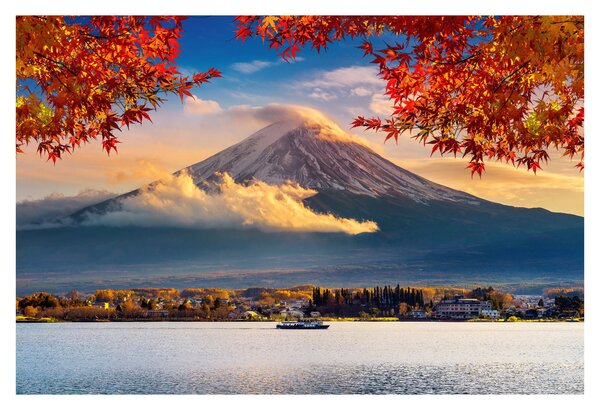 Kép - japán, Fuji hegy (90x60 cm)