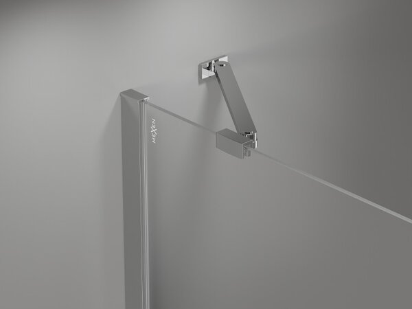 Mexen MIST, 1 szárnyú zuhanyajtó (1d+1s) 70x200 cm, 6 mm-es átlátszó üveg, króm profil, 8A4-070-000-01-00