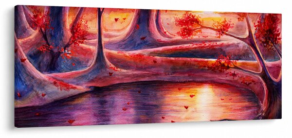 Egy varázslatos erdő képe (120x50 cm)
