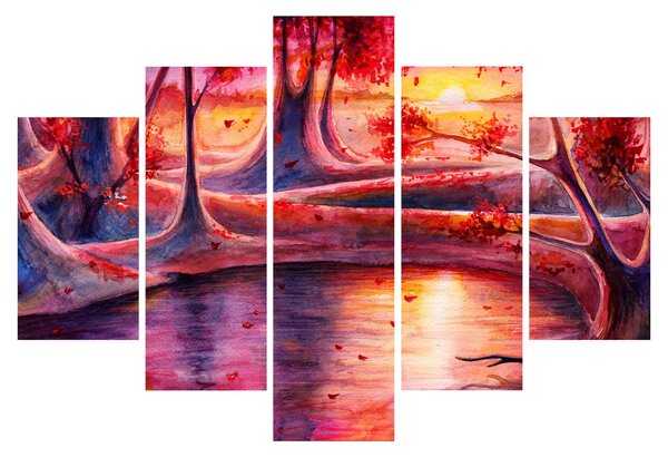 Egy varázslatos erdő képe (150x105 cm)