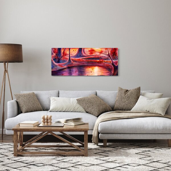 Egy varázslatos erdő képe (120x50 cm)