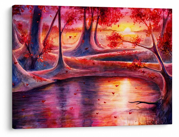 Egy varázslatos erdő képe (70x50 cm)