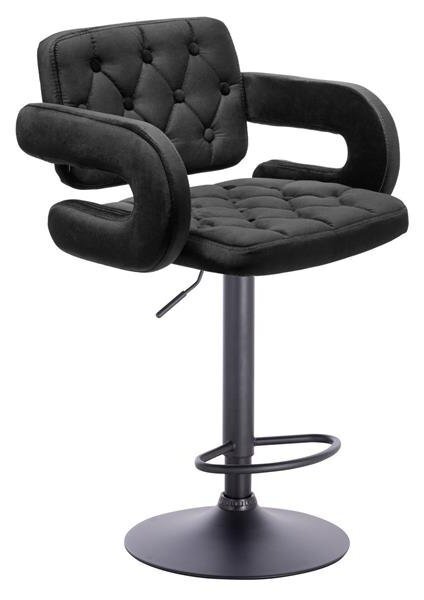 HR8403W Fekete modern velúr szék