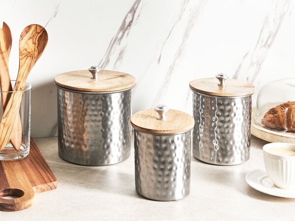 Élelmiszertartó doboz ALEXANDRIA Fém Ezüst