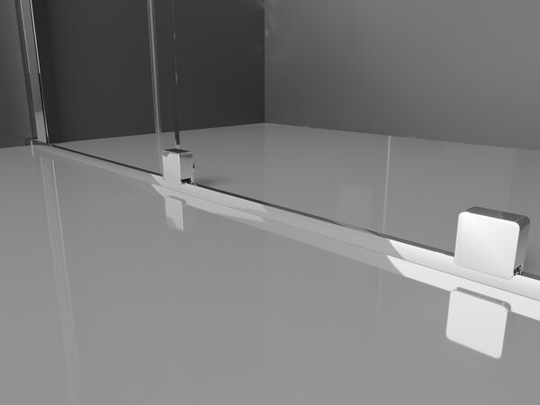 Mexen Velar, nyitható tolóajtó 130x200 cm, 8mm átlátszó üveg, króm profil, 871-130-000-01-01