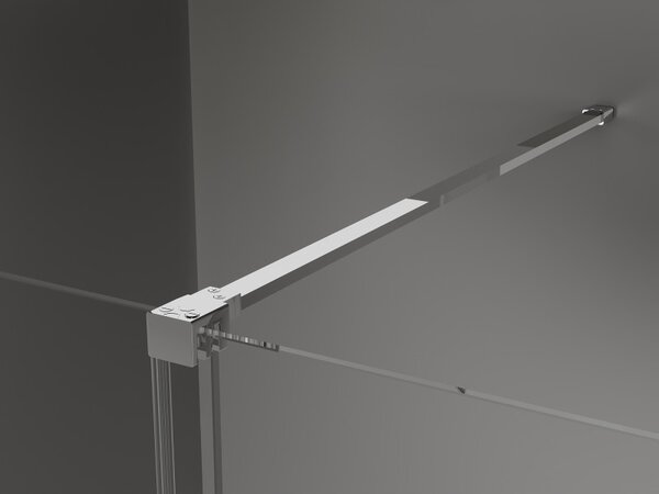 Mexen Velar, nyitható tolóajtó 130x200 cm, 8mm átlátszó üveg, króm profil, 871-130-000-01-01