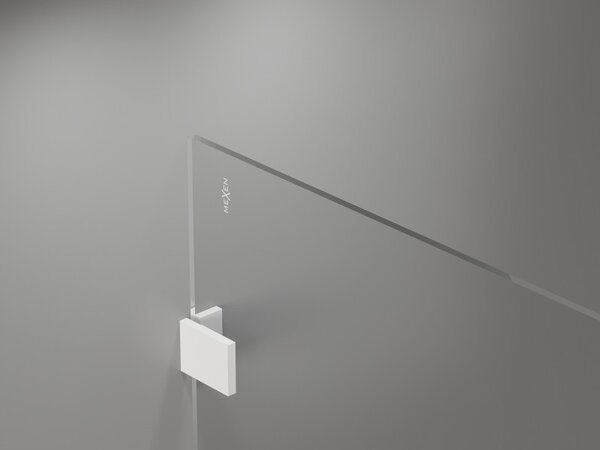 Mexen Lunar zuhanyparaván jobb oldali 90 x 200 cm, 8 mm átlátszó üveg, fehér, 830-090-000-20-00-P