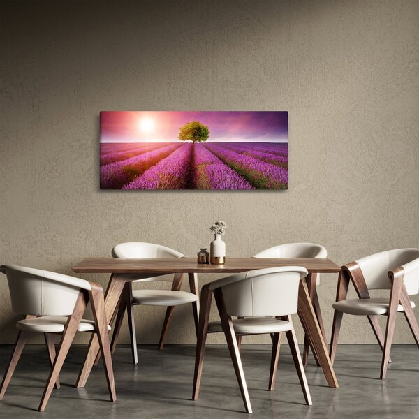 Levendula mező képe (120x50 cm)