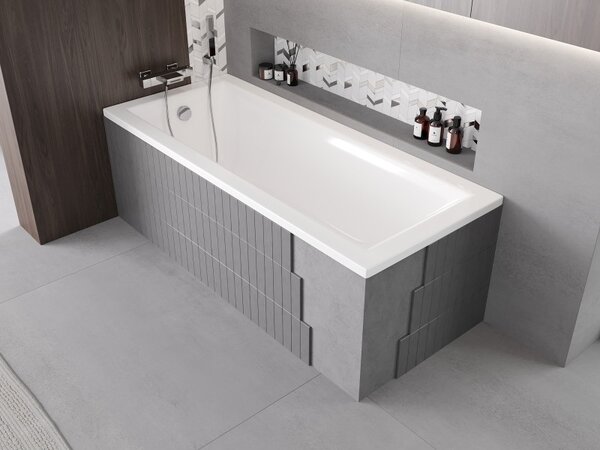 Mexen X-ST, polisztirol héj téglalap alakú fürdőkádhoz 120-150 x 70-90 cm, fehér, 55020-00