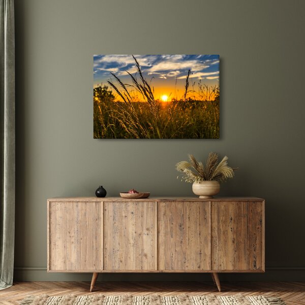 A mező naplementekor képe (90x60 cm)