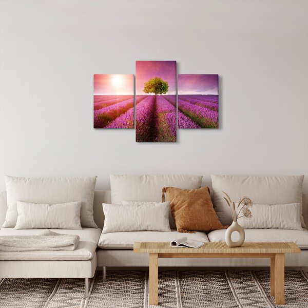 Levendula mező képe (90x60 cm)