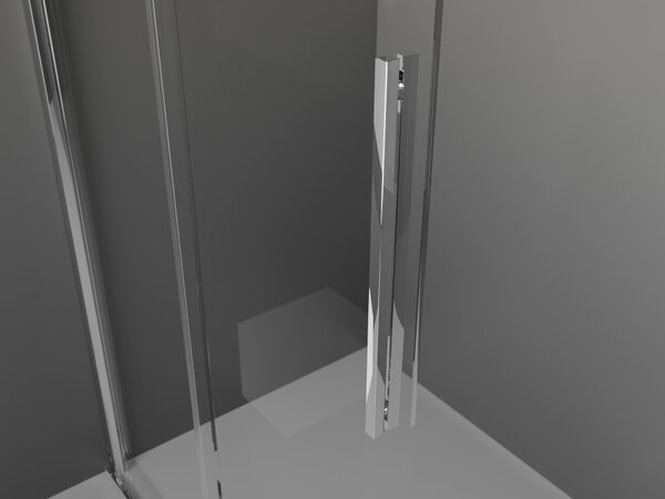 Mexen Velar, zuhany paraván tolóajtóval Walk-in 70 x 200 cm, 8mm szürke üveg, króm, 871-070-000-43-01