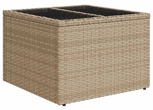 6 részes bézs polyrattan kerti ülőgarnitúra párnával
