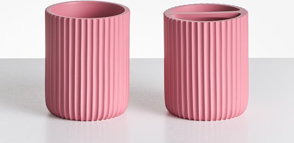 5 darabos fürdőszobai kiegészítő szett CAMANA Rózsaszín