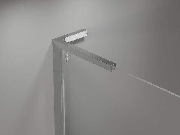 Mexen, Mexen Mist L Forgóajtó zuhanykabinhoz 90 cm, átlátszó, króm - 8A4L-090-000-01-00