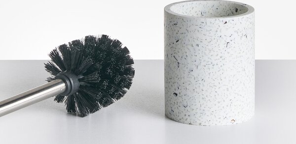 5 darabos fürdőszobai kiegészítő szett PERENE Fehér terrazzo