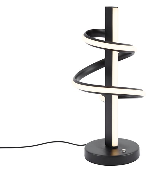Design asztali lámpa fekete LED-del, 3 fokozatú kapcsolóval - Rolla