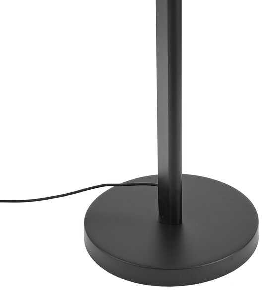 Design állólámpa fekete, dimmelhető LED-del és 3-állású kapcsolóval - Rolla