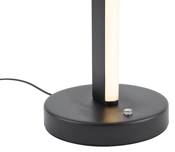 Design asztali lámpa fekete LED-del, 3 fokozatú kapcsolóval - Rolla