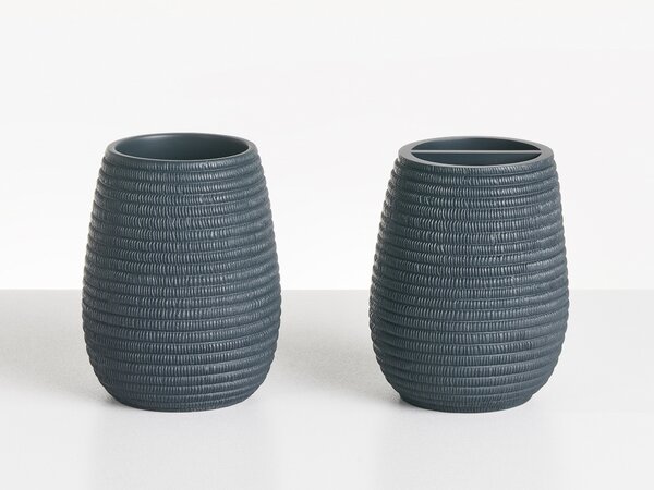5 darabos fürdőszobai kiegészítő szett QUILCA Sötétkék