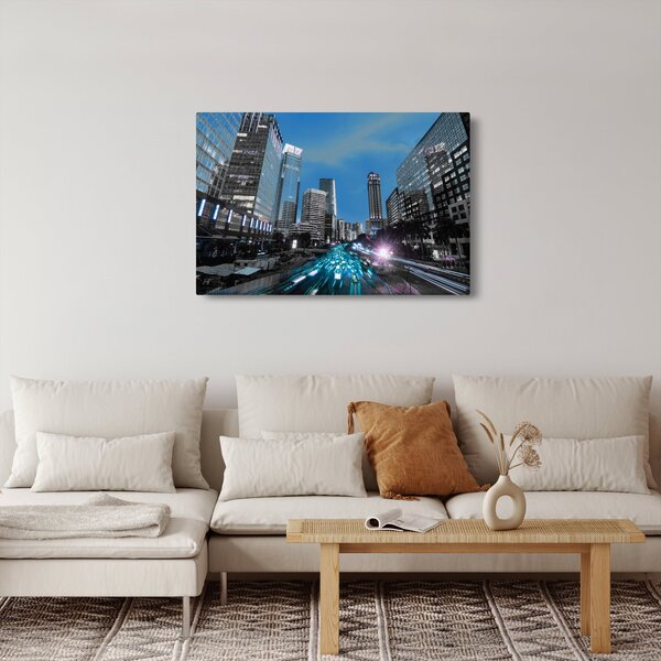 Éjszakai város képe (90x60 cm)