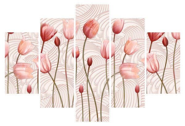 Kép - rózsaszín tulipán (150x105 cm)